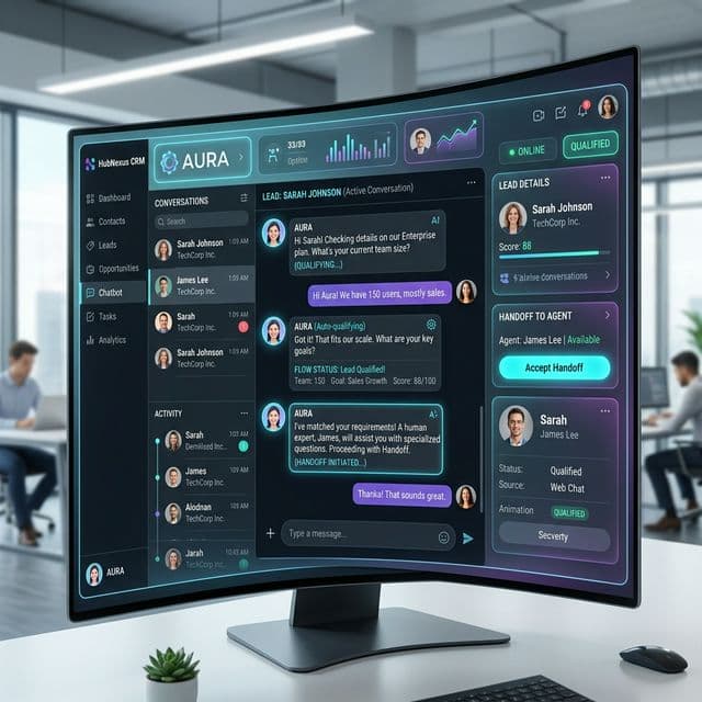 Atendimento com bot e IA conectado ao CRM