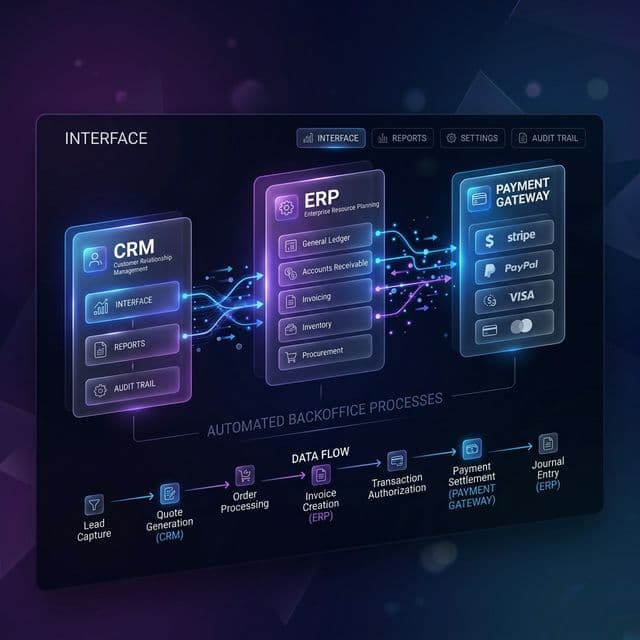 Backoffice financeiro automatizado para reduzir retrabalho